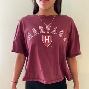 Harvard Unuversity Cropped Shirt